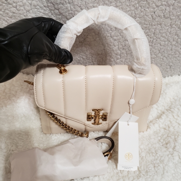 Tory Burch Small Kira Leather Top Handle Satchel - Picture 3 of 13